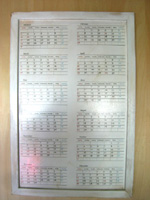 木材印刷　木製カレンダー